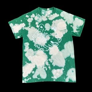 Vintage Baylor Camp Upcycled tie dye tshirt S 26x18